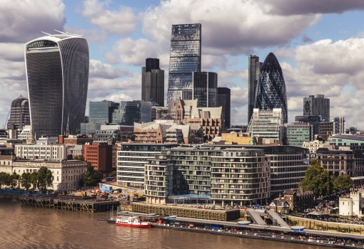 Le square mile à Londres